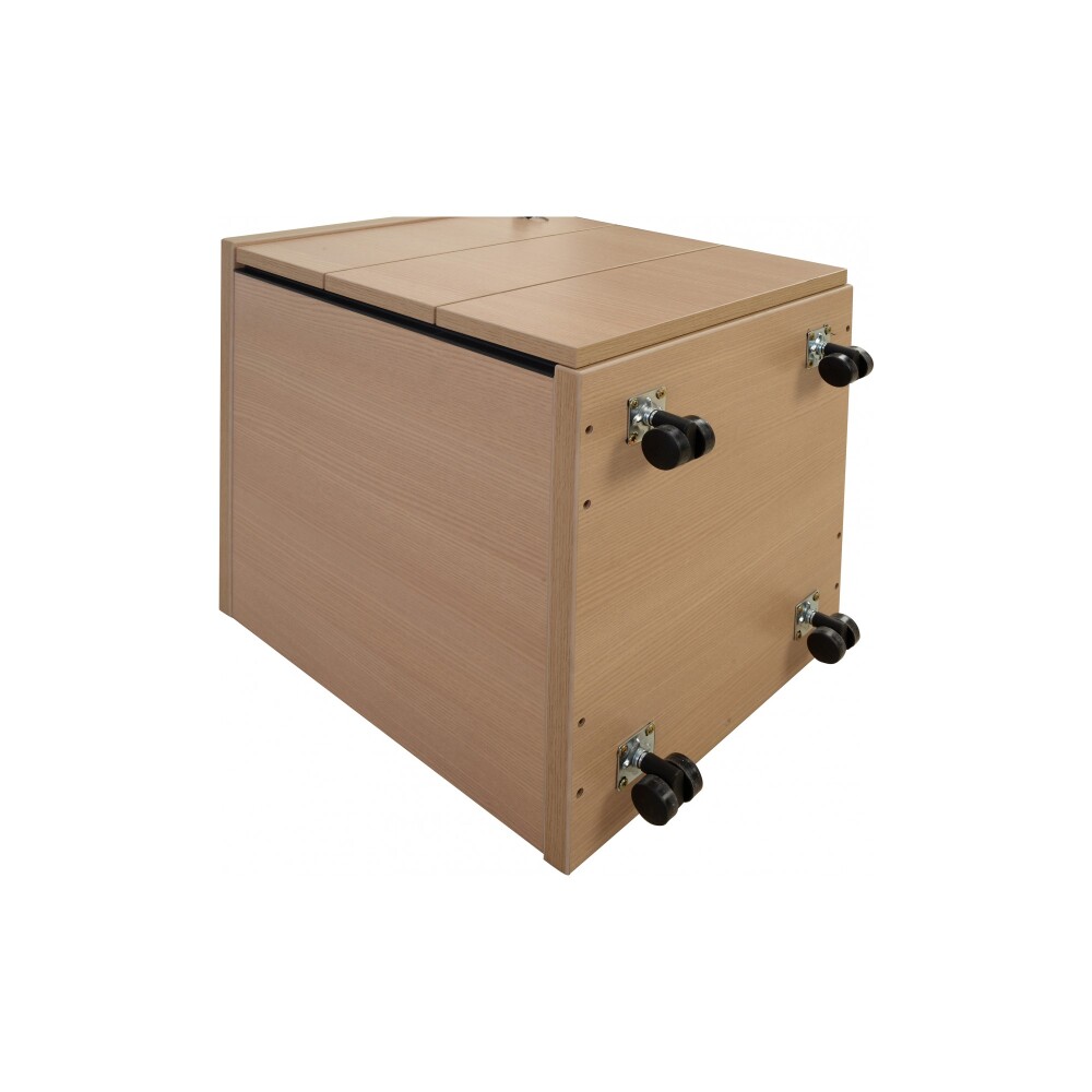 CAJONERA MADERA NATURAL-BEIGE QUADRO