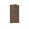 Cristalero 2 Puertas 2 Cajones Madera Maciza Linea Mexicana Oscuro