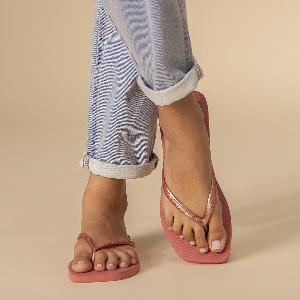 Sandalias Havaianas Slim Square Mujer Canyon Clay