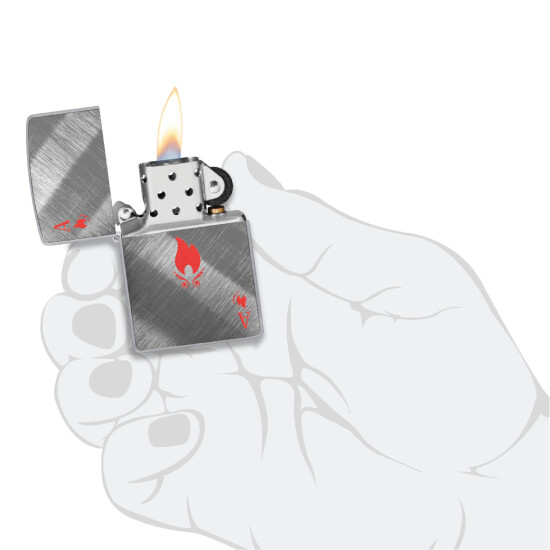 Encendedor ZIPPO 48451 C/Diseño Plata 0