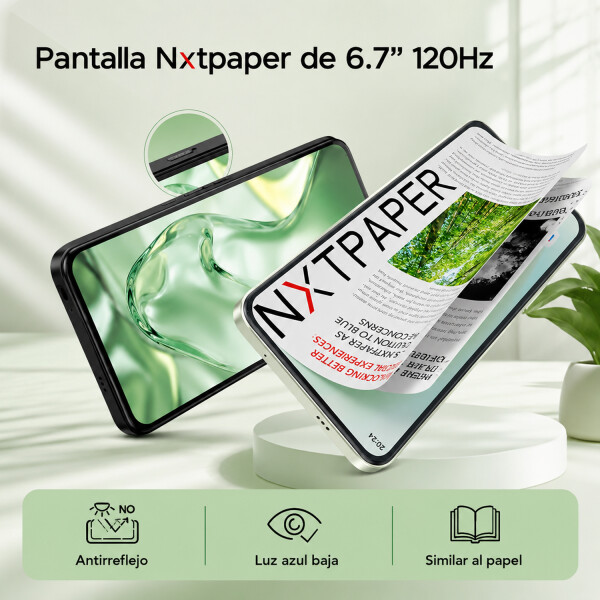 Celular Tcl 60 Se Nxtpaper 5g 18gb (8gb + 10gb) Ram 256gb + Regalo VERDE