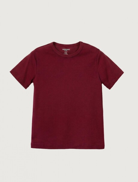 CAMISETA BÁSICA INFANTIL ROJO