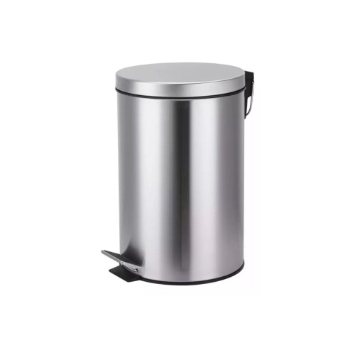 PAPELERA CON PEDAL ACERO INOX 12L PAPELERA CON PEDAL ACERO INOX 12L