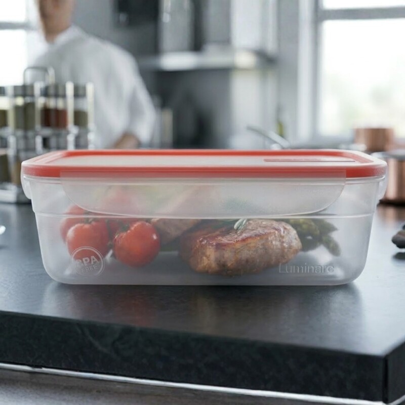 Pote con traba 1,24 Lts ROSADO