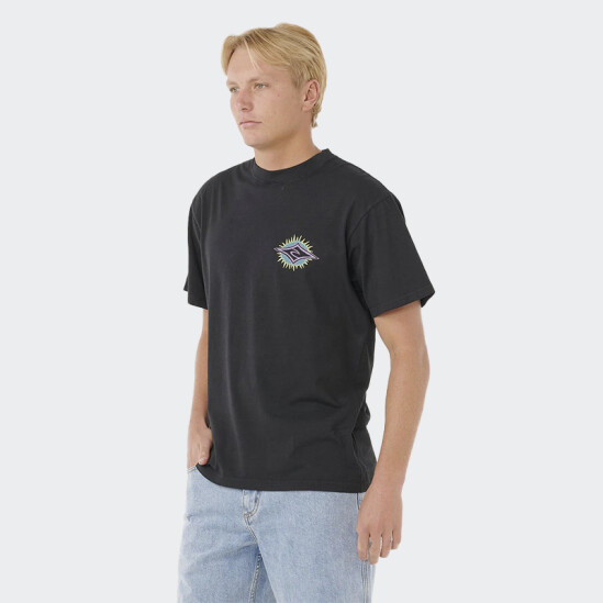 Remera Rip Curl Raw Burst Tee Negro