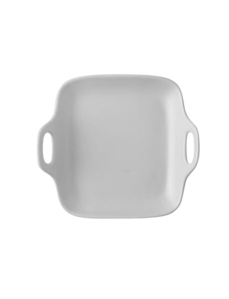 PLATO CUAD. C/ASAS CERAMICA BLANCO MATE. 20x19x5CM PLATO CUAD. C/ASAS CERAMICA BLANCO MATE. 20x19x5CM