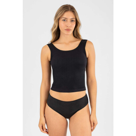 Camiseta bretel ancho Negro