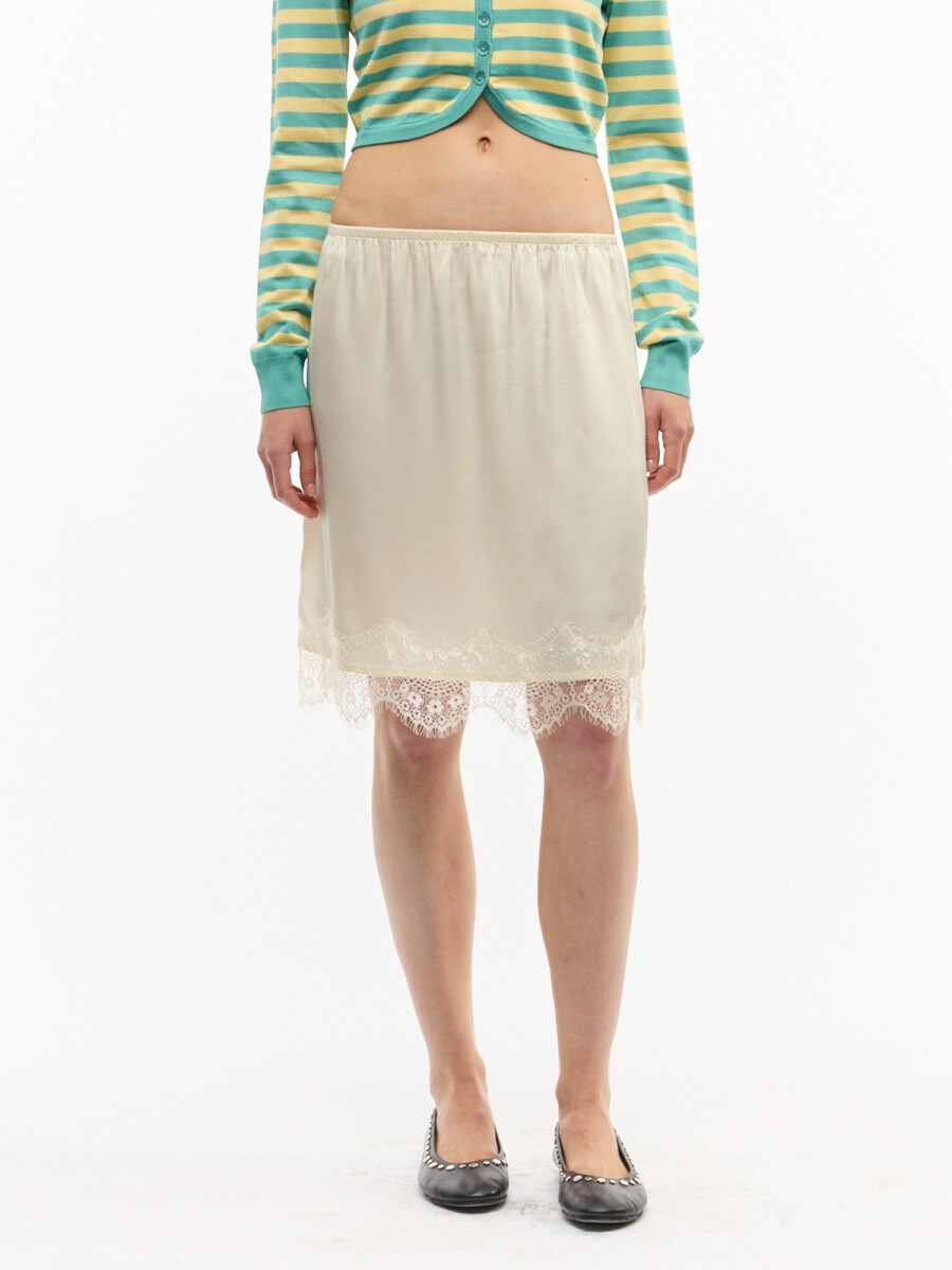MIDI SATIN LACE 