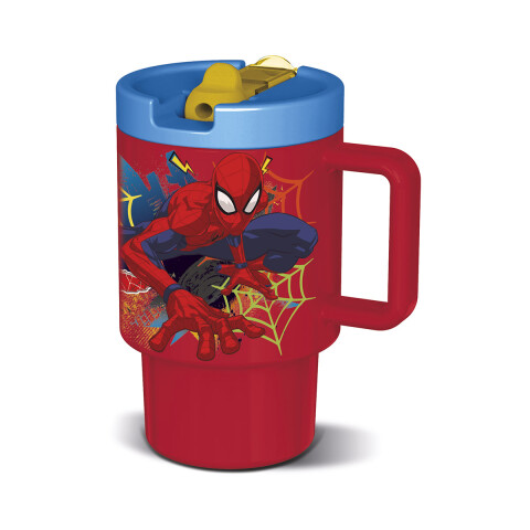 Vaso plástico con pico Cool infantil Spiderman 530 ml U