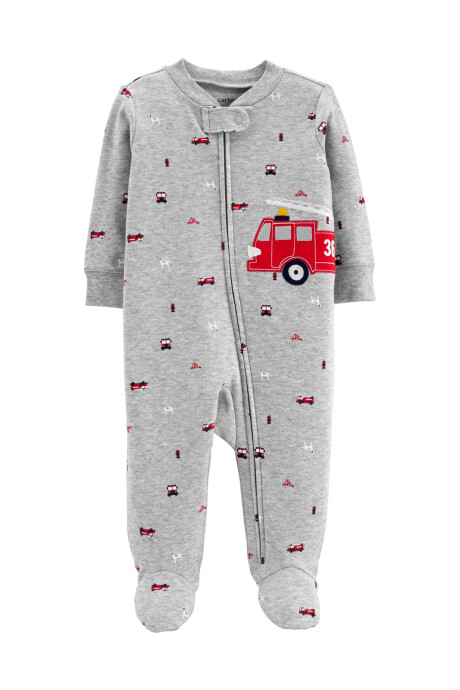 Pijama con Pie Manga Larga Bombero Algodón 0