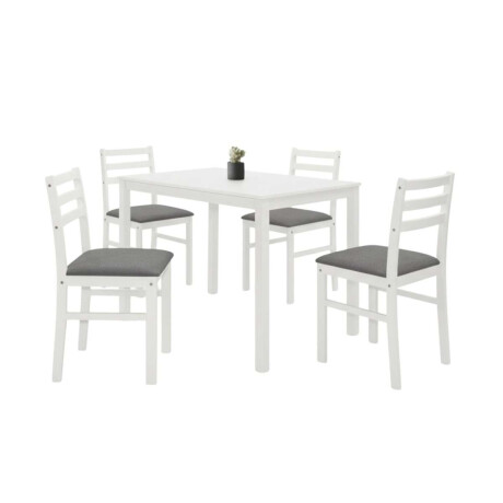 Juego de Comedor 4 sillas New Starter Blanco
