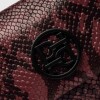 Mini Bag Bloom En Cuero Grabado Snake Metalizado Bordeaux