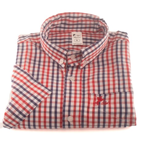 Camisa Caballero M-C Cuadrille rojo