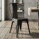 Silla Tolix Lumax Opaca De Metal Para Comedor Y Cocina Diseño Retro Clásico Versátil Metal