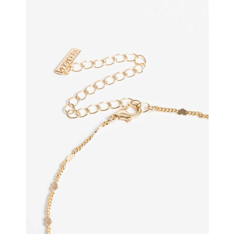 Collar Con Dije Inicial Letra ''p'' Dorado