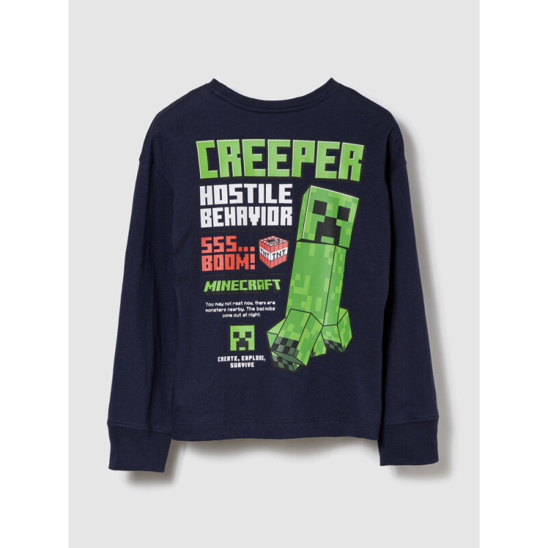 V-JPN 3PL MINECRAFT GR LS TEE TAPESTRY NAVY