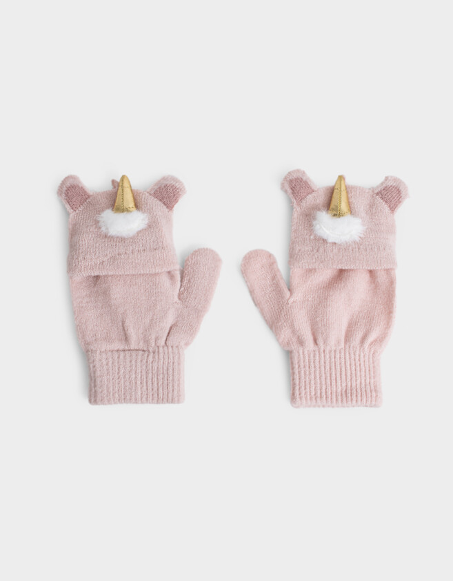 Guantes Infantiles Guantes Infantiles Mitones - Rosa Claro