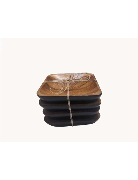 SETX4 COPETINERO NEGRO EXT 10X10X2.5CMS MAD ACAC. SETX4 COPETINERO NEGRO EXT 10X10X2.5CMS MAD ACAC.