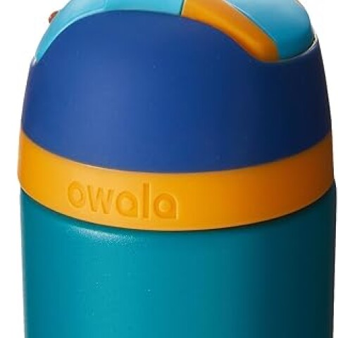 Owala Kids Flip - Stainless Steel - 14-oz. - Blue/Teal (Splishy Splashy) Blue/Teal (Splishy Splashy)