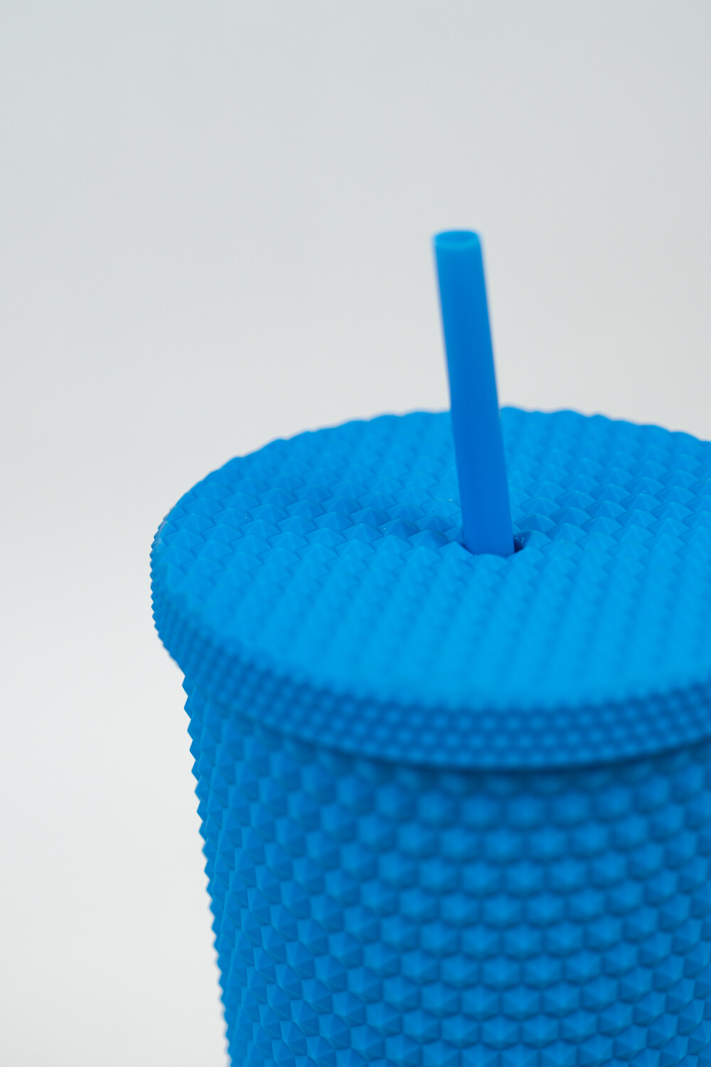 Vaso Con Tapa + Sorbito Vibra Azul