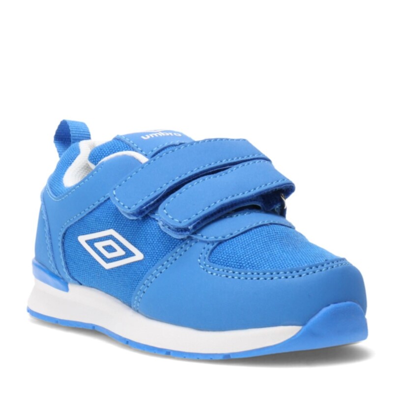 Championes Infantiles Umbro Manchester Infantil Azul Real - Blanco