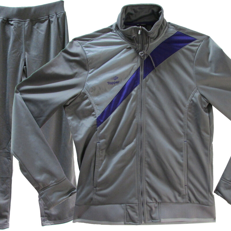 Equipo de Mujer Topper Agasalho Gris - Violeta