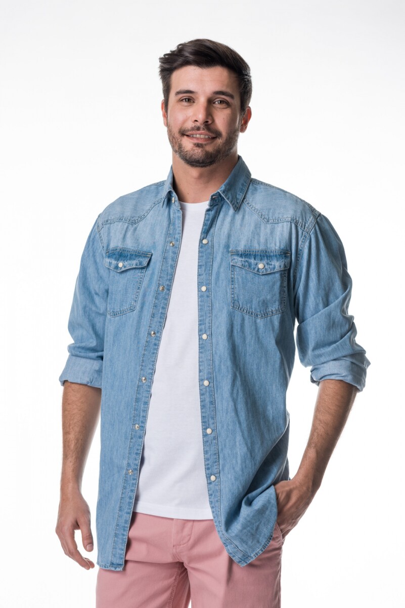 Camisa de Jean - Celeste 