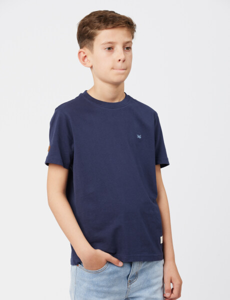 REMERA BÁSICA DE ALGODÓN Azul