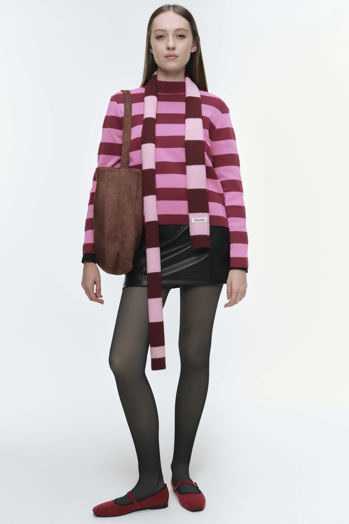 Buzo Lara Burdeos Rayas