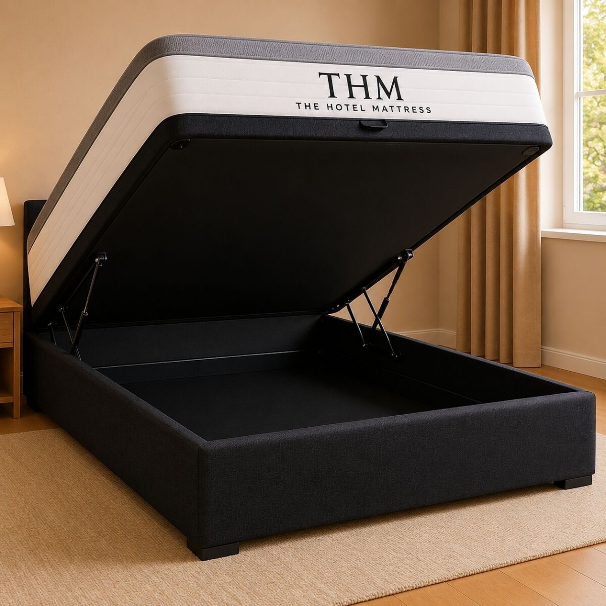 Sommier Baul 2 Plazas HAMPTONS Hybrid Rhodium 