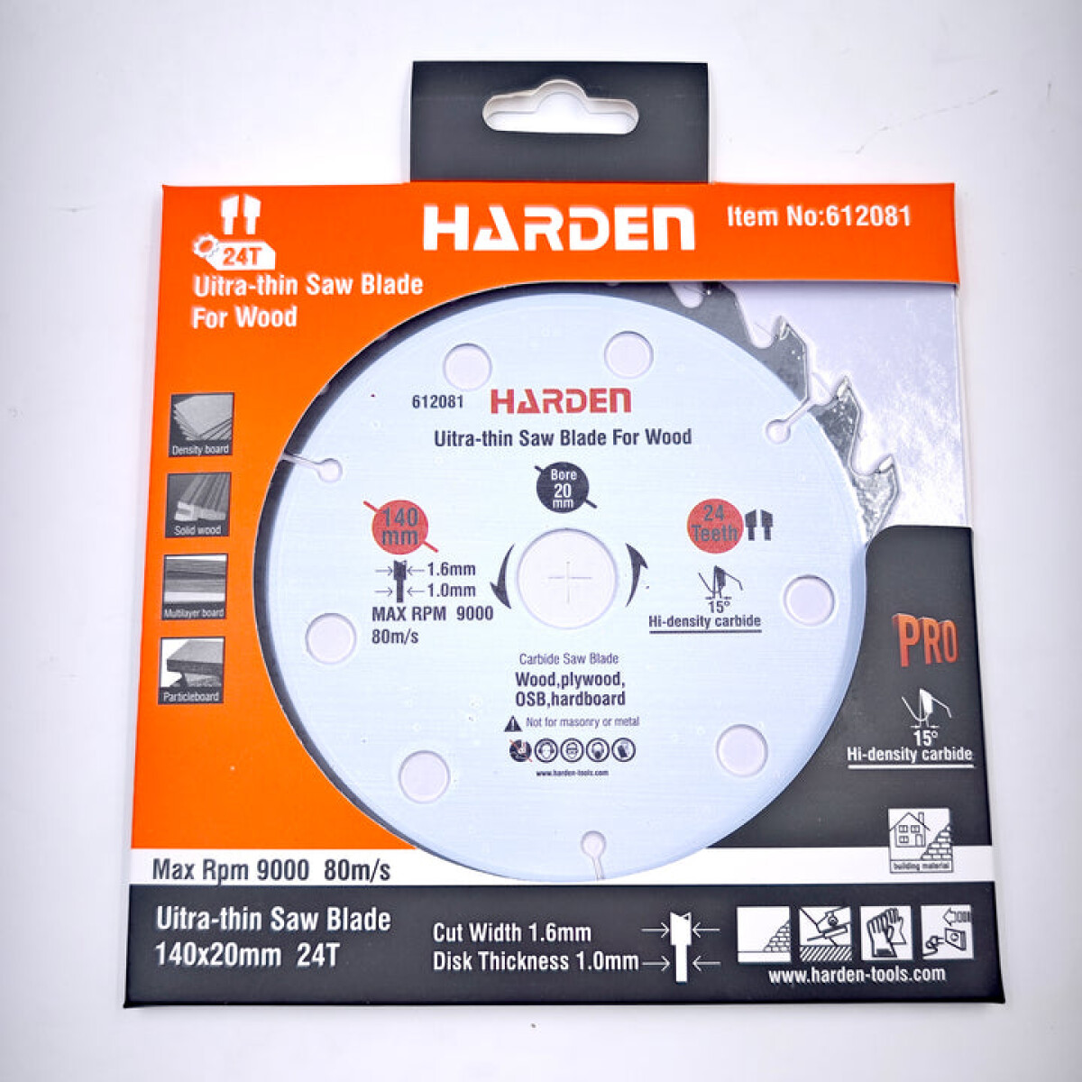 DISCO DE SIERRA PARA MADERA 140MM 40 DIENTES HARDEN ++ - N/a 