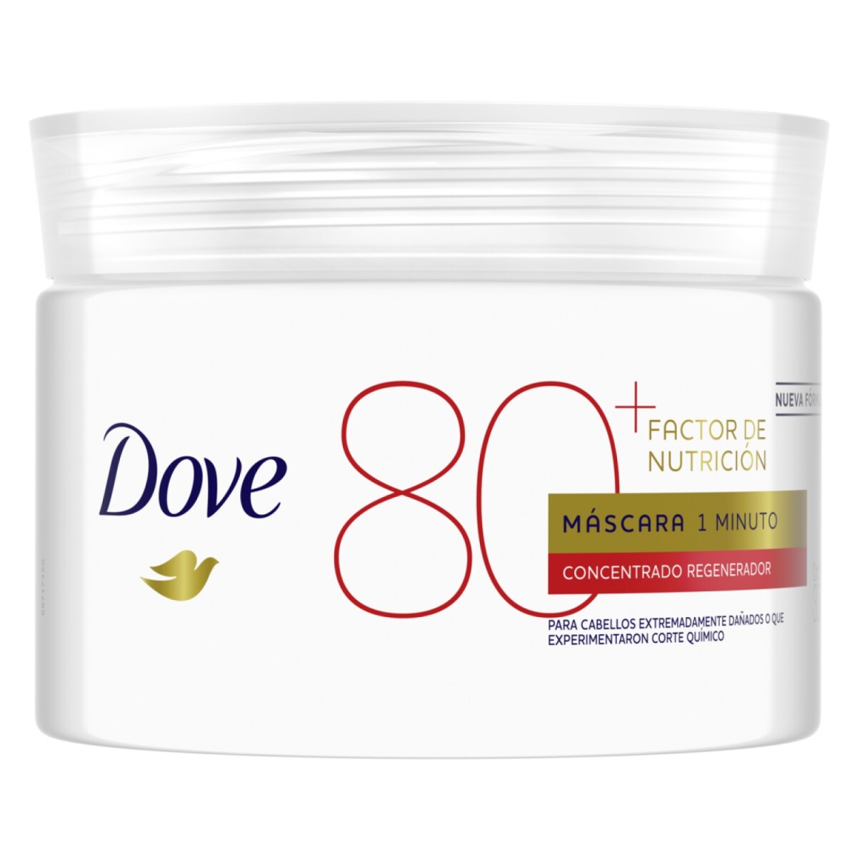 Dove Masc 1 Minuto F Nutricion 80+ 