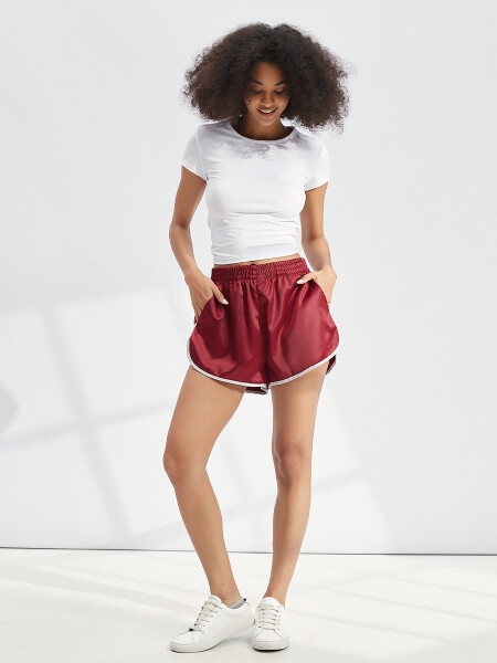 SHORT LAURA BORDEAUX