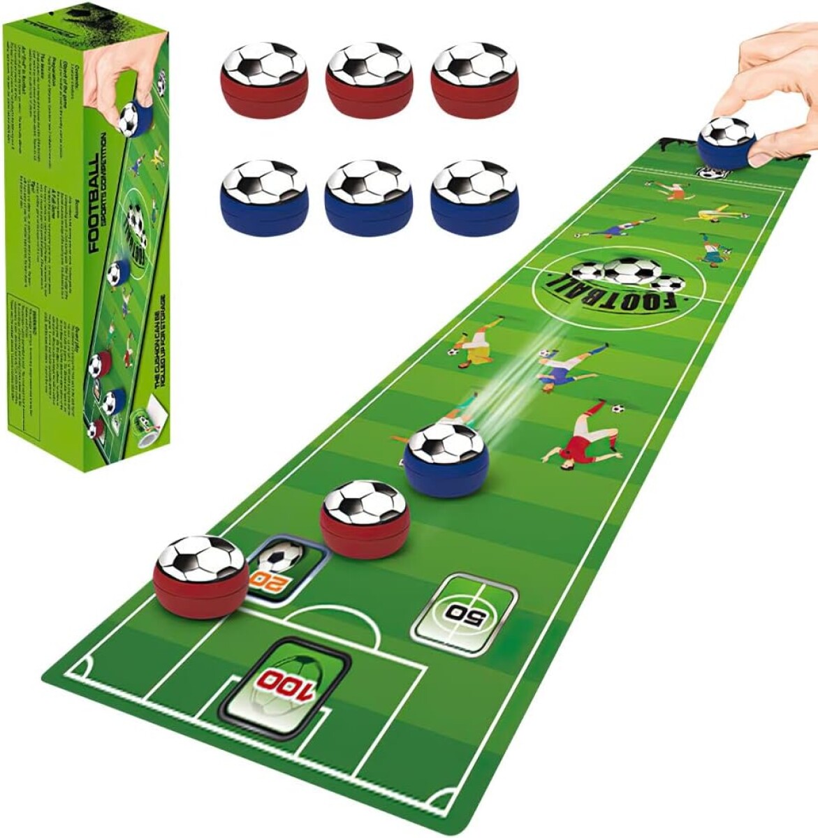 Juego de Bochas Curling de Mesa Fútbol 