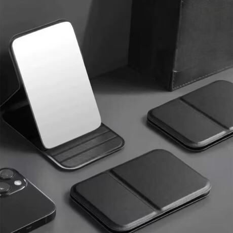 Espejo plegable de viaje - 7x11cm Negro