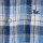 CAMISA CUADROS DE LINO Celeste