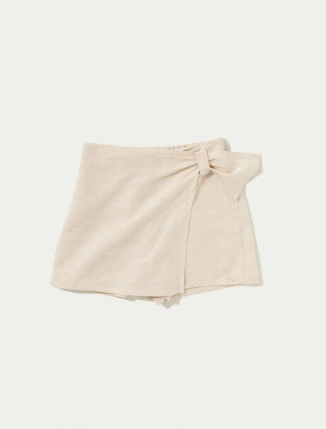 SHORT POLLERA INFANTIL BEIGE