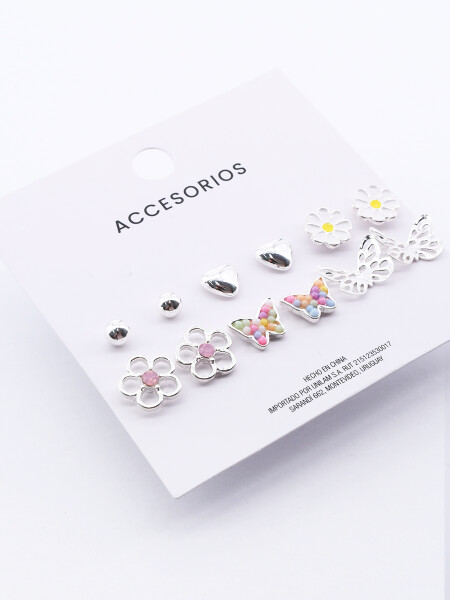 CARAVANAS SET X 6 PLATEADO