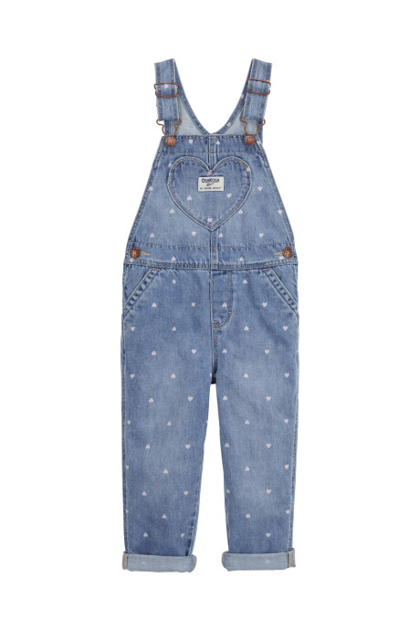 Enterito jean diseño corazones. Talles 2-5T Sin color