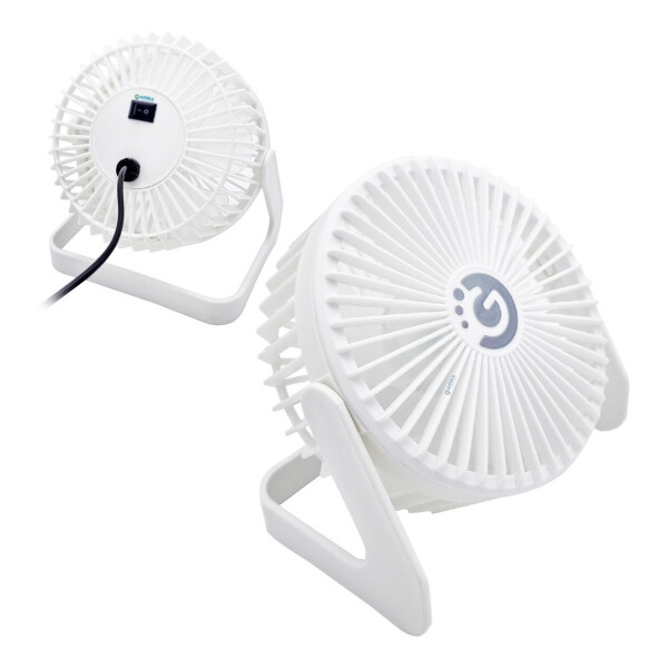 Mini Ventilador Usb Goldtech Oficina Hogar Escritorio Variante Color Blanco