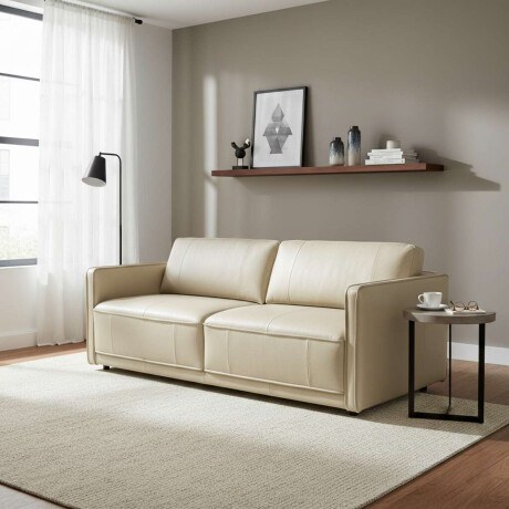 Sillon Positano 3 Cuerpos 100% Cuero Arena