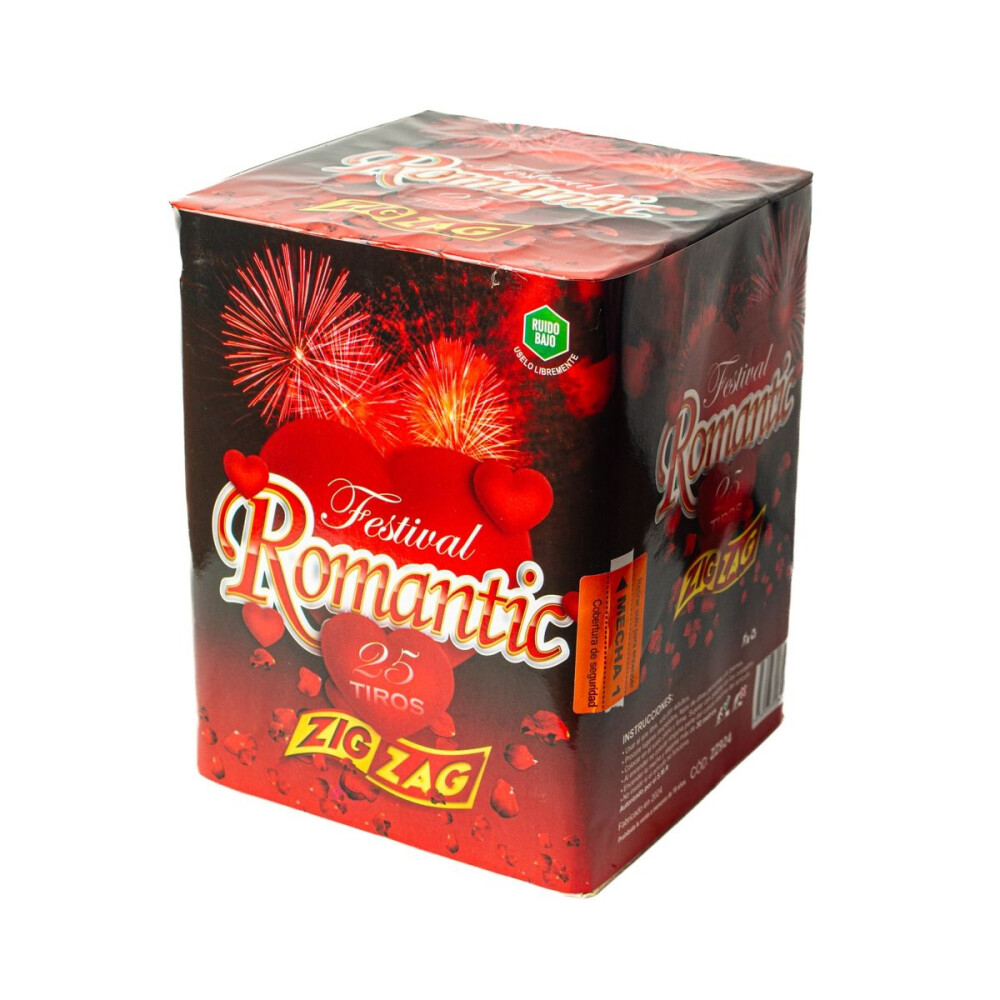 TORTA ROMANTIC MUNDO PIROTECNICO 25 Tiros TORTA ROMANTIC MUNDO PIROTECNICO 25 Tiros