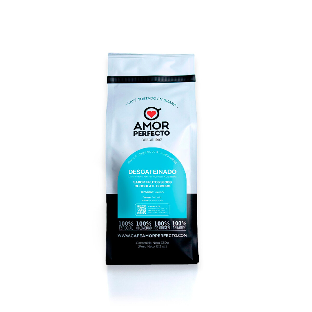 CAFÉ DESCAFEINADO ORGANICO MOLIDO AMOR PERFECTO 350G 