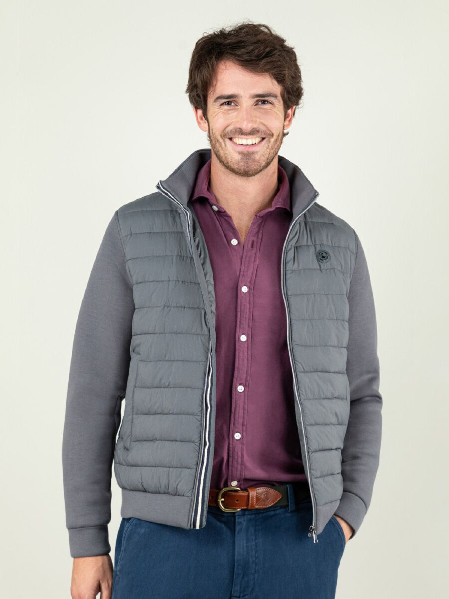 Campera Manga Neopreno - Gris Marengo 
