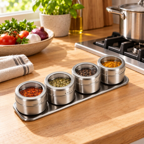 Especiero 4 Frascos Imantado Westmark Especiero 4 Frascos Imantado Westmark