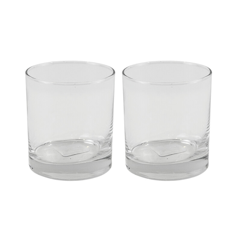 Set X2 Vaso 330ml 9x7,5cm TRANSPARENTE