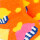 Medias Para Bebés Cupcake - Colores surtidos Naranja