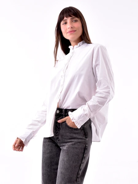CAMISA FRUNELA BLANCO