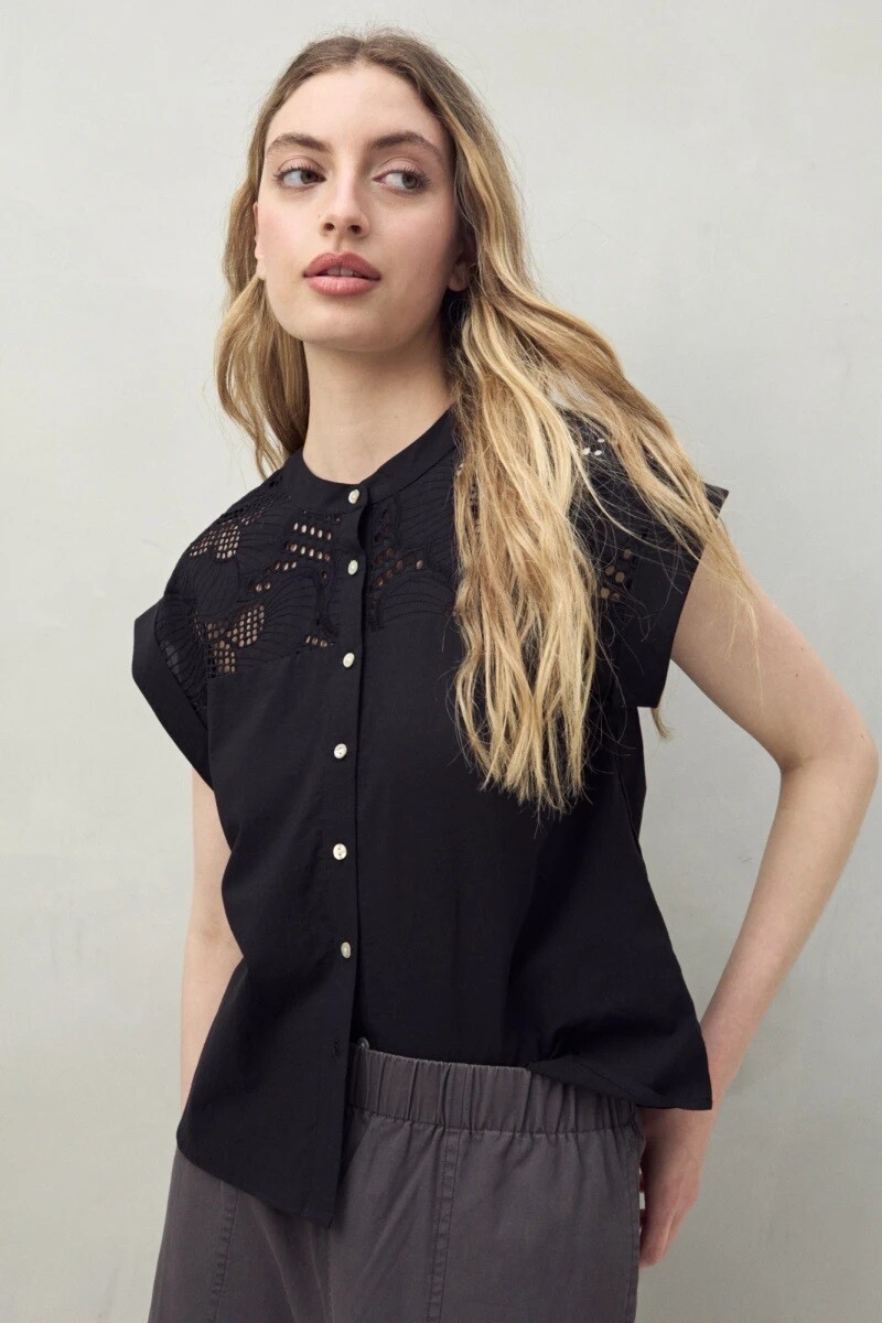 CAMISA D.CASSIN LUGAN - NEGRO 