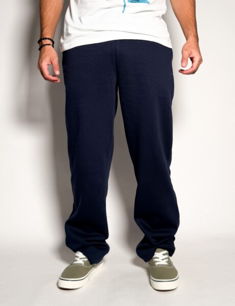 Jogger de algodon sin puño Darel Azul